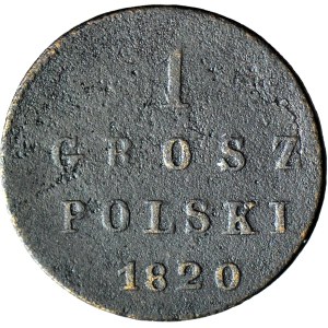 R-, Regno di Polonia, 1 grosz 1821 IB, raro
