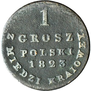 Regno di Polonia, 1 grosz 1823 IN RAME NAZIONALE