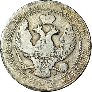 Russian Partition, 5 zlotych = 3/4 ruble, 1838, MW, Warsaw