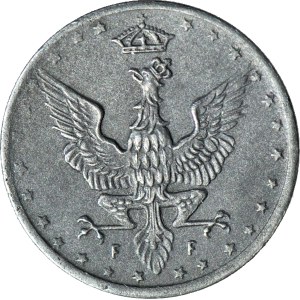 Kingdom of Poland, 5 pfennigs, 1918 FF, beautiful
