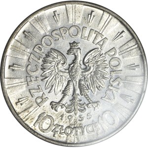 10 zlotych, 1935, Piłsudski, mint proof