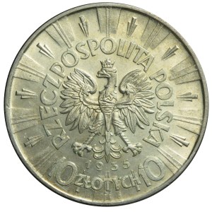 10 zlotych, 1935, Piłsudski, very nice