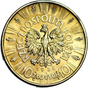 10 złotych 1935, Piłsudski, piękny