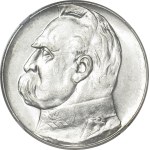 10 zlotych, 1936, Piłsudski, mint condition, fresh stamp