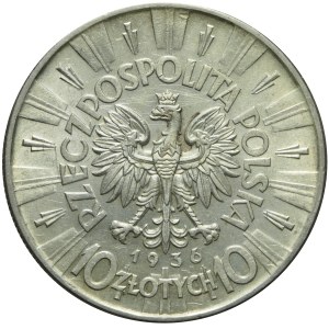 10 złotych 1936, Piłsudski