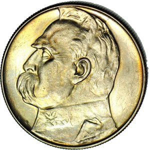 10 zlotych, 1939, Piłsudski, mint proof, superb