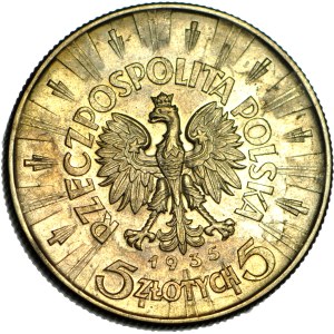 5 zlotych, 1935, Piłsudski, mint issue