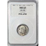 2 zloty 1933, Hlava
