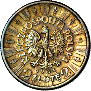 2 zlote, 1934, Piłsudski