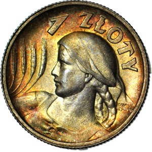 1 zloty, 1925, The Reaper, London, mint
