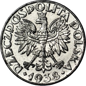 50 groszy, 1938, nickel-plated, in good condition