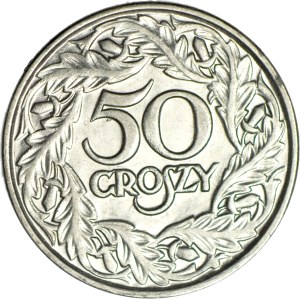 50 groszy, 1923, Le Locle, Type I, mint
