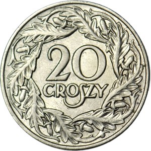 20 groszy 1923, Utrecht, typ IV, mennicze