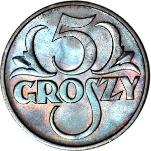 5 groszy, 1938, mint