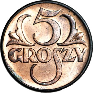 5 groszy, 1939, mint, red