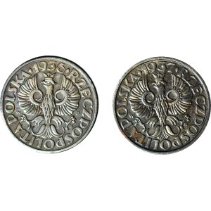 2 grosze coins from 1936 and 1937