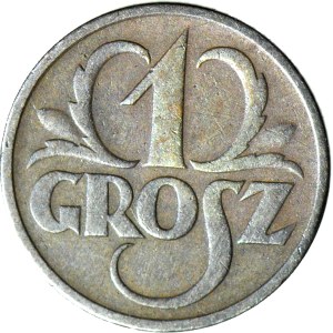 1 grosz 1933, rzadki rocznik, ładny