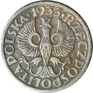 1 grosz 1933, rzadki rocznik, ładny
