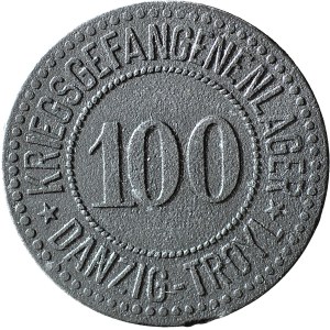 Gdańsk, POW Camp, Gdańsk-Przeróbka, 100 pfennigs