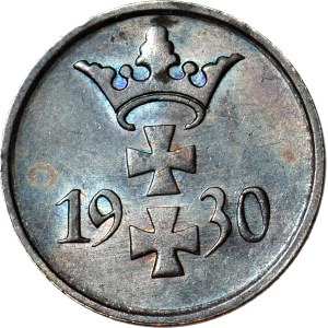 Free City of Gdańsk, 1 pfennig, 1930, mint proof