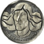 100 zlotych, 1973, Nicolaus Copernicus, PROOF, NICKEL, DAMAGED – coin-cutting error