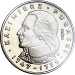 100 zlotych, 1976, Kazimierz Pułaski, profile, PROOF, NICKEL