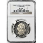 100 zlotych, 1976, Kazimierz Pułaski, profile, PROOF, NICKEL