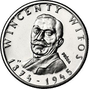 100 zlotych, 1984, Wincenty Witos, Proof, Nickel