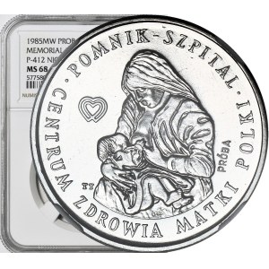 100 zlotych, 1985, Polish Mother's Health Center, TRIAL, NICKEL