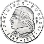 500 zlotych, 1976, nickel, Kazimierz Pułaski – profile, gold proof, nickel