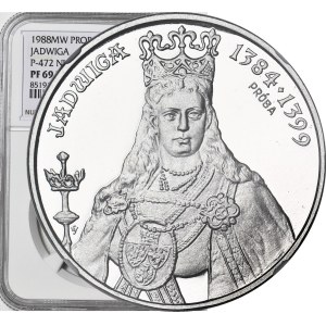 500 zlotych, 1988, Jadwiga, UNC, NICKEL