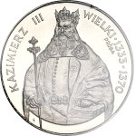 1,000 zlotys, 1987, Casimir III the Great – half-length portrait, NICKEL PROOF