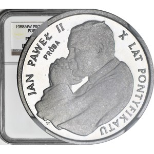 1 000 zlotys, 1988, Jean-Paul II, Pontificat, ÉPREUVE, NICKEL