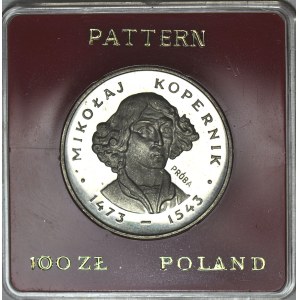 100 zlotych, 1973, SILVER - Nicolaus Copernicus, small head