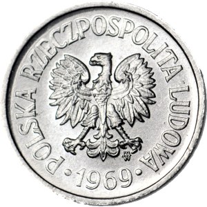 10 groszy, 1969, mint condition, beautiful