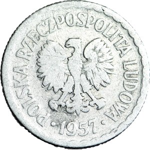 1 złoty 1957, najrzadszy rocznik