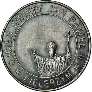2003 Medal, John Paul II, 25th Anniversary of the Pontificate, Warsaw Mint, silver-plated bronze with patina, rare