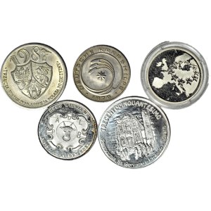 Medals of the Polish People's Republic and the Third Republic of Poland, set of 5