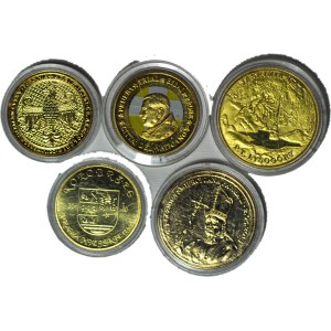 Medals of the Third Republic of Poland, set of 5