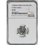 10 groszy, 1990, excellent condition, proof, nickel