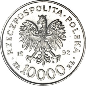 10,000 zlotys, 1992, Władysław Warneńczyk, UNC, NICKEL