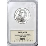 10,000 zlotys, 1992, Władysław Warneńczyk, UNC, NICKEL