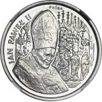 50,000 zlotys, 1991, John Paul II, bust against an altar backdrop, gold proof, nickel