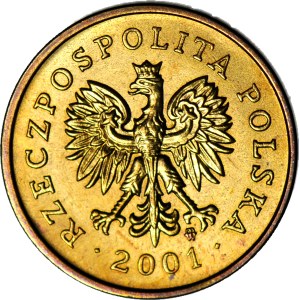 R-, 2 grosze 2001, DESTRUKT, 180-degree flip, plus a little spirit