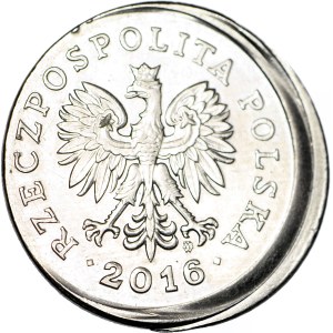 R-, 1 zloty 2017, DESTRUKT, misalignment