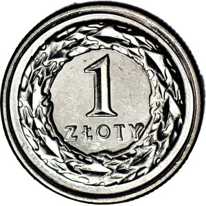 RR-, 1 zloty 2019, DESTRUKT - large inscription: ZŁOTY