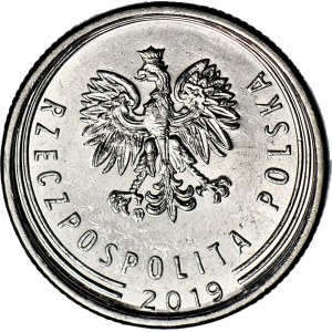 RR-, 1 zloty 2019, DESTRUKT - large inscription: ZŁOTY
