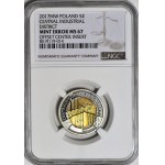 RR-, 5 zlotych 2017, Central Industrial Region, DESTRUKT – spilt core on the obverse