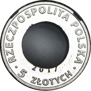 RRR-, 5 zlotych, 2017 COP. DESTRUKT, ONE COLOR (resembles a proof)