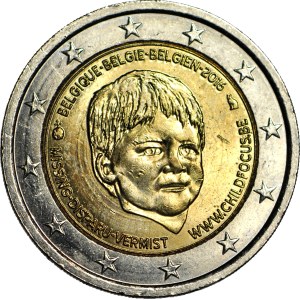 Belgium, 2 Euro 2016, Missing Children's Day, (CHILD FOCUS FOUNDATION), rare